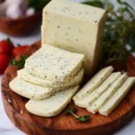 Vegan Cheese with Garlic and Herbs