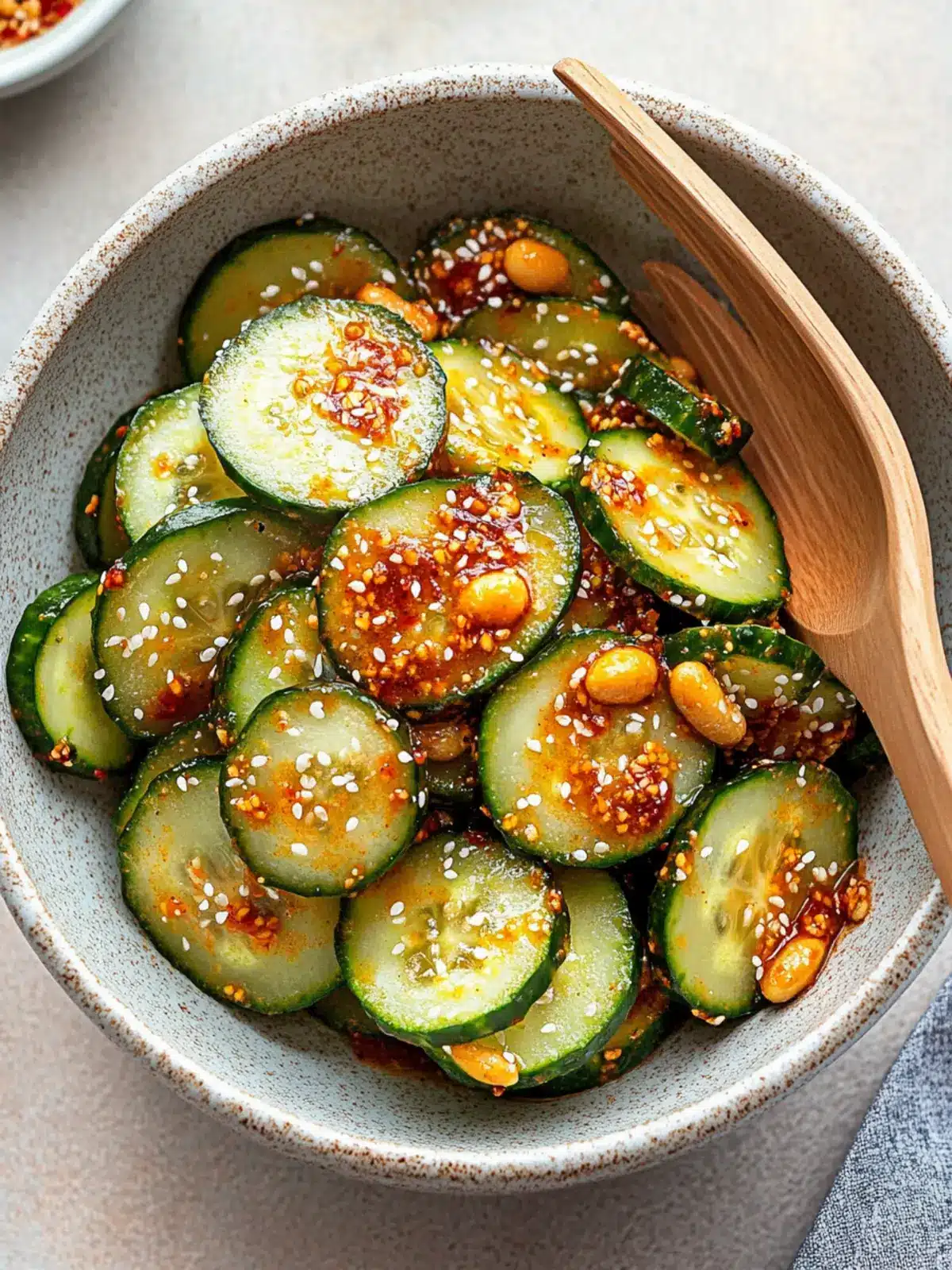 Peanut Chili Crisp Cucumber Salad