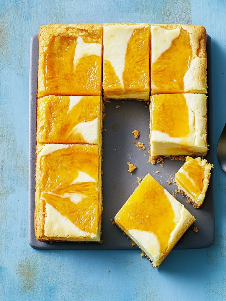 Mango Cheesecake Bars