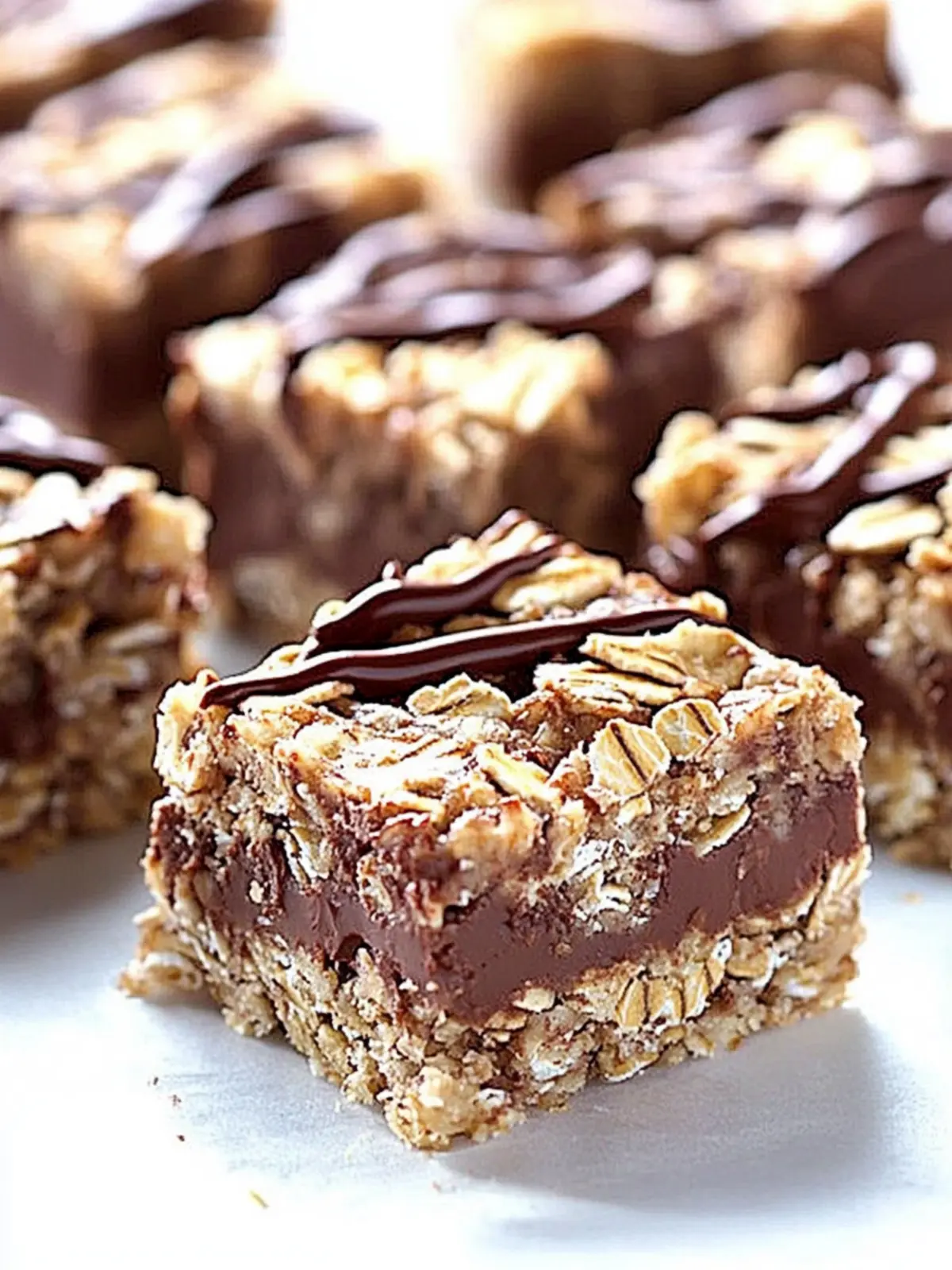 No Bake Chocolate Oatmeal Bars
