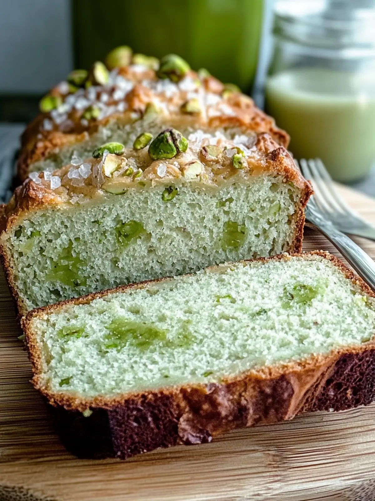Pistachio Pudding Bread