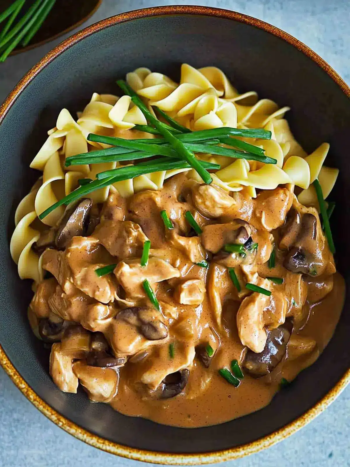 Creamy Chicken Stroganoff