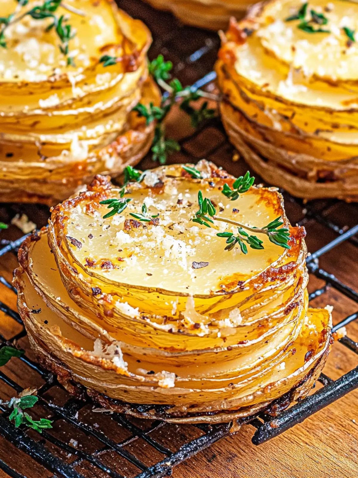 Parmesan Potato Stacks
