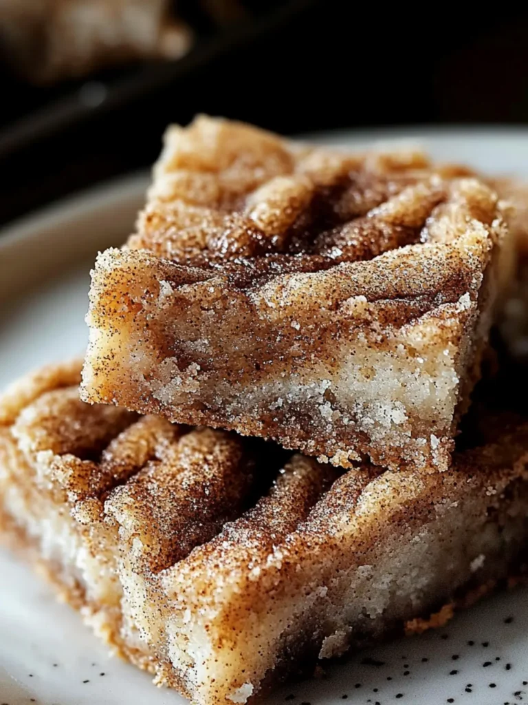 Heavenly Cinnamon Swirl Snickerdoodle Blondies