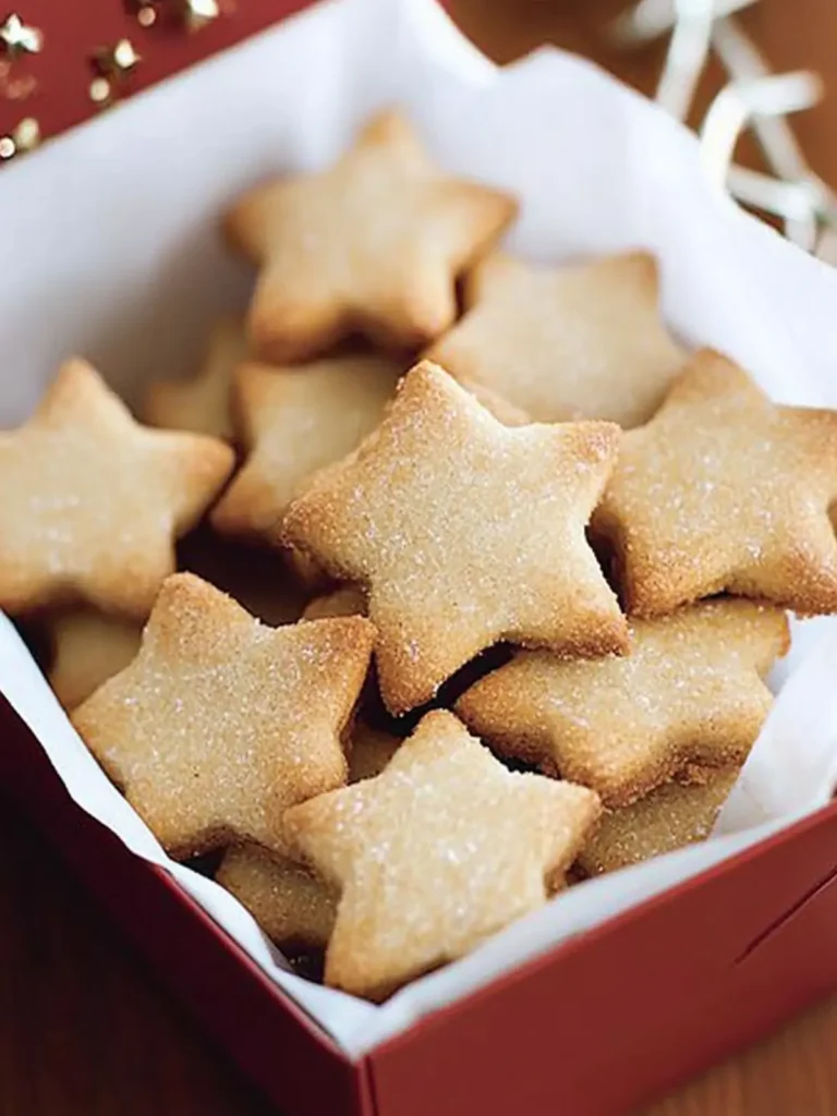 Vanilla & cinnamon shortbread stars