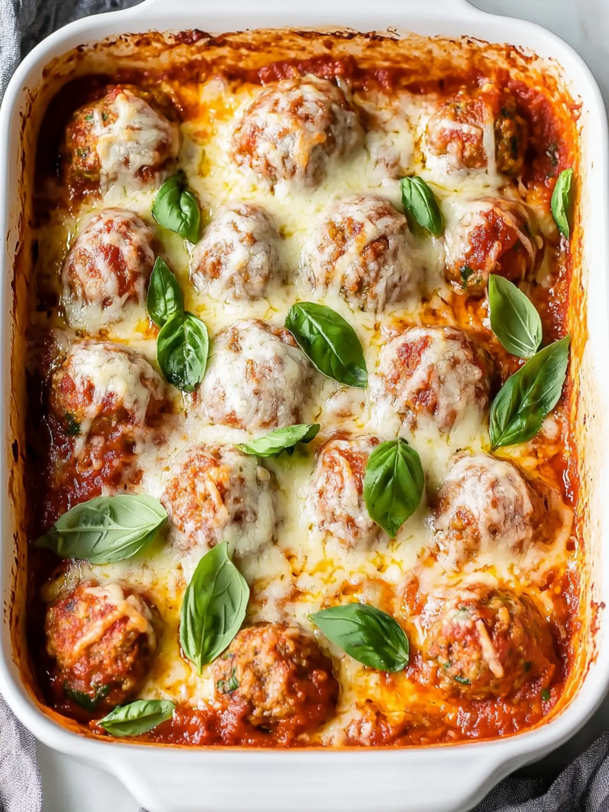 Keto Meatball Casserole