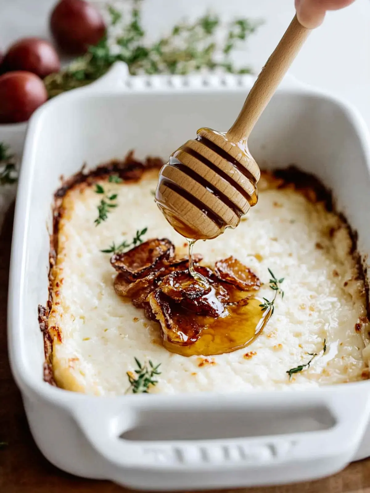 Baked Goat Cheese + Hot Honey