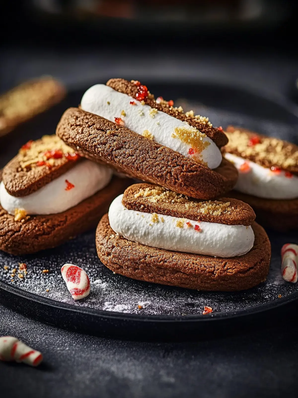 Air fryer peppermint cookie s’mores