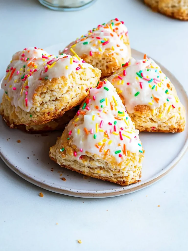 Birthday Cake Scones
