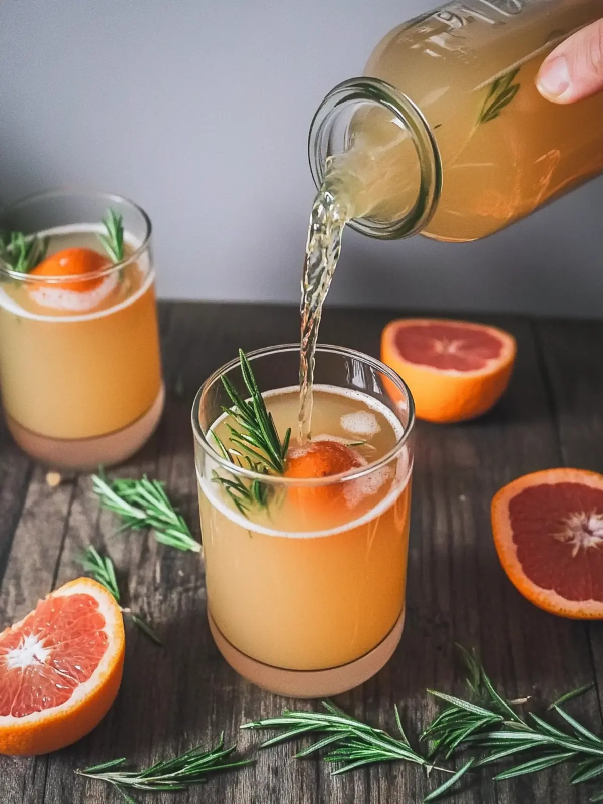 Grapefruit, Clementine & Rosemary Shrub