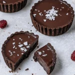 Vegan Salted Dark Chocolate Tarts