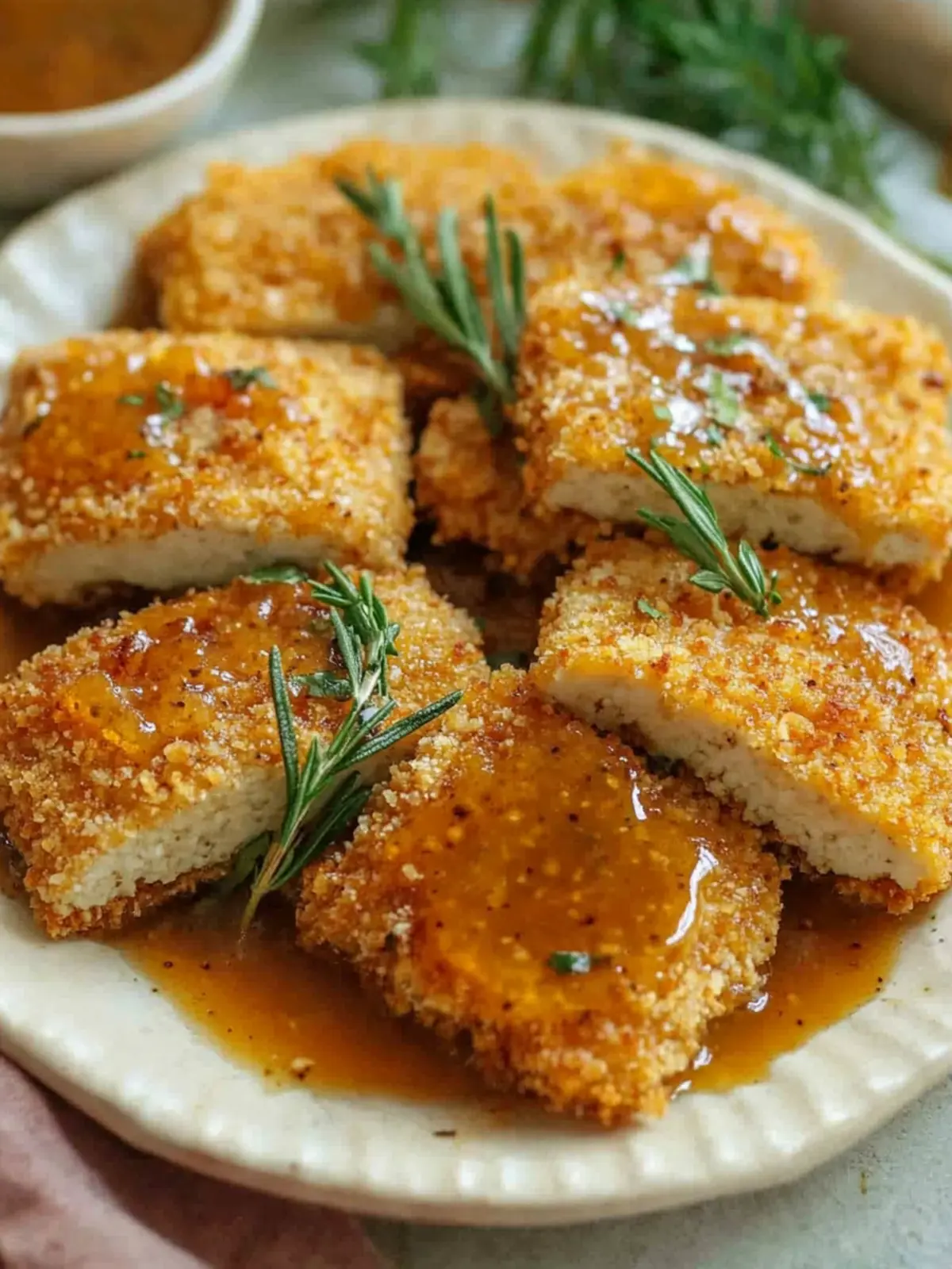 Breaded Tofu Cutlets with Gravy