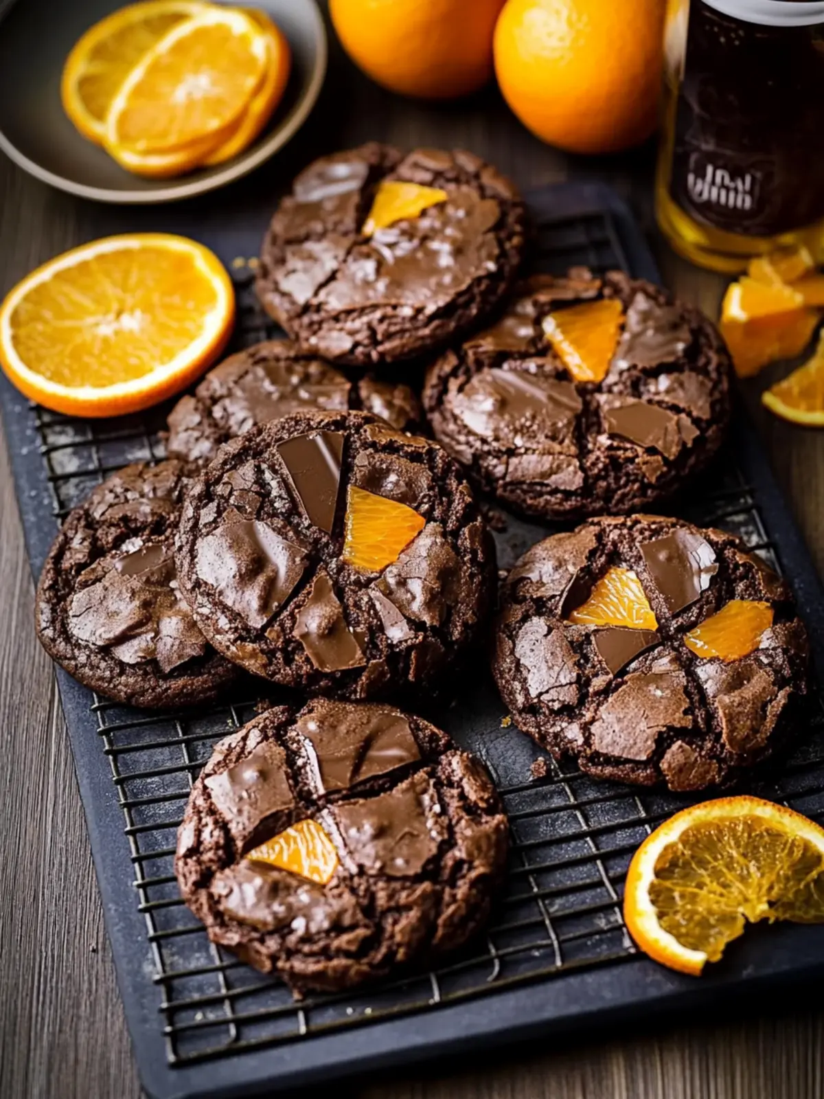 Chocolate Orange Brownie Cookies