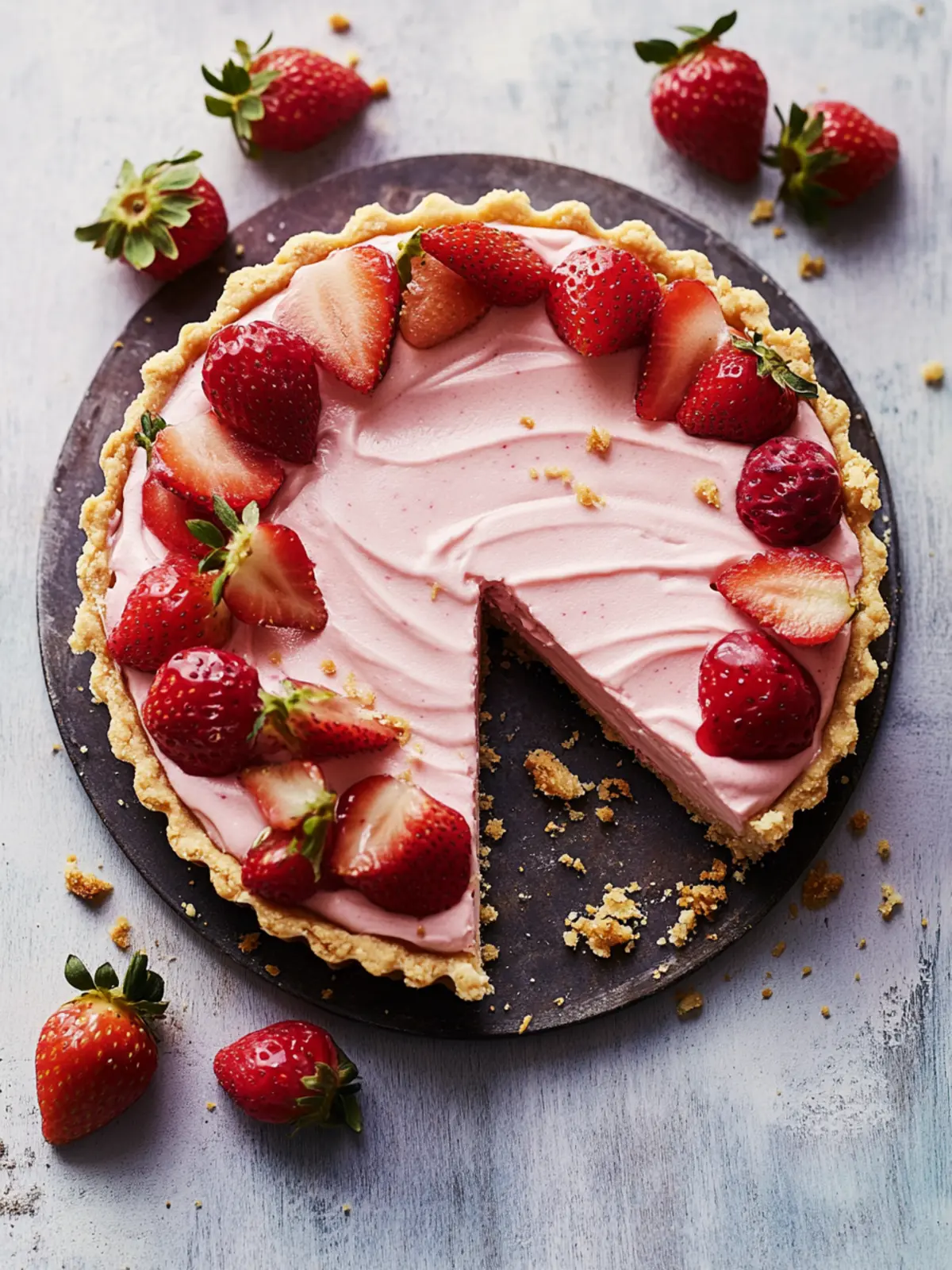 Strawberry Mousse Tart Recipe
