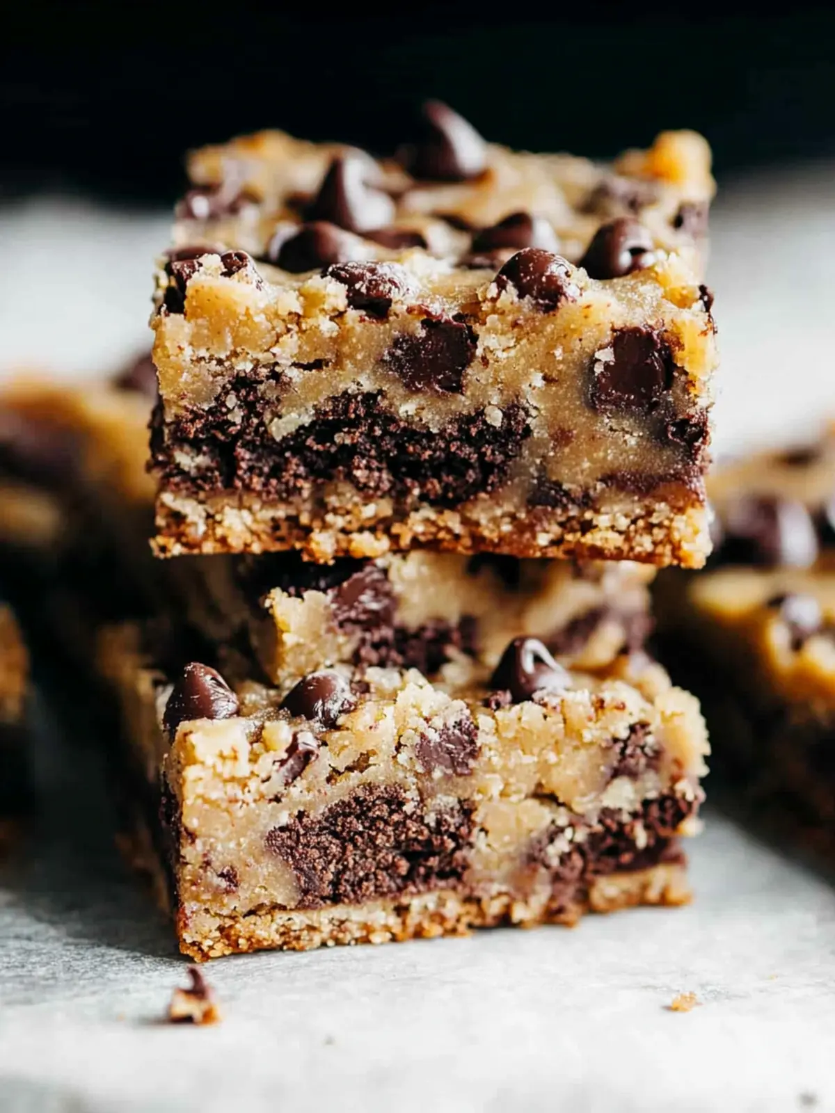 Chocolate Chip Cookie Butter Bars