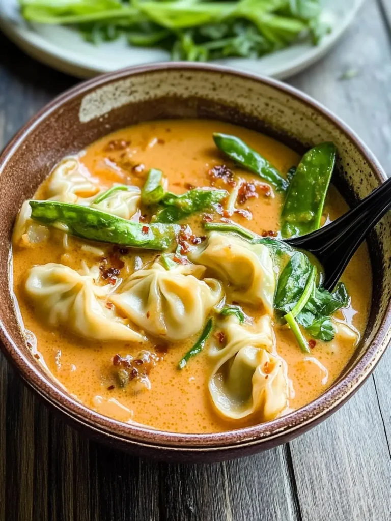 Thai Red Curry Wonton Soup