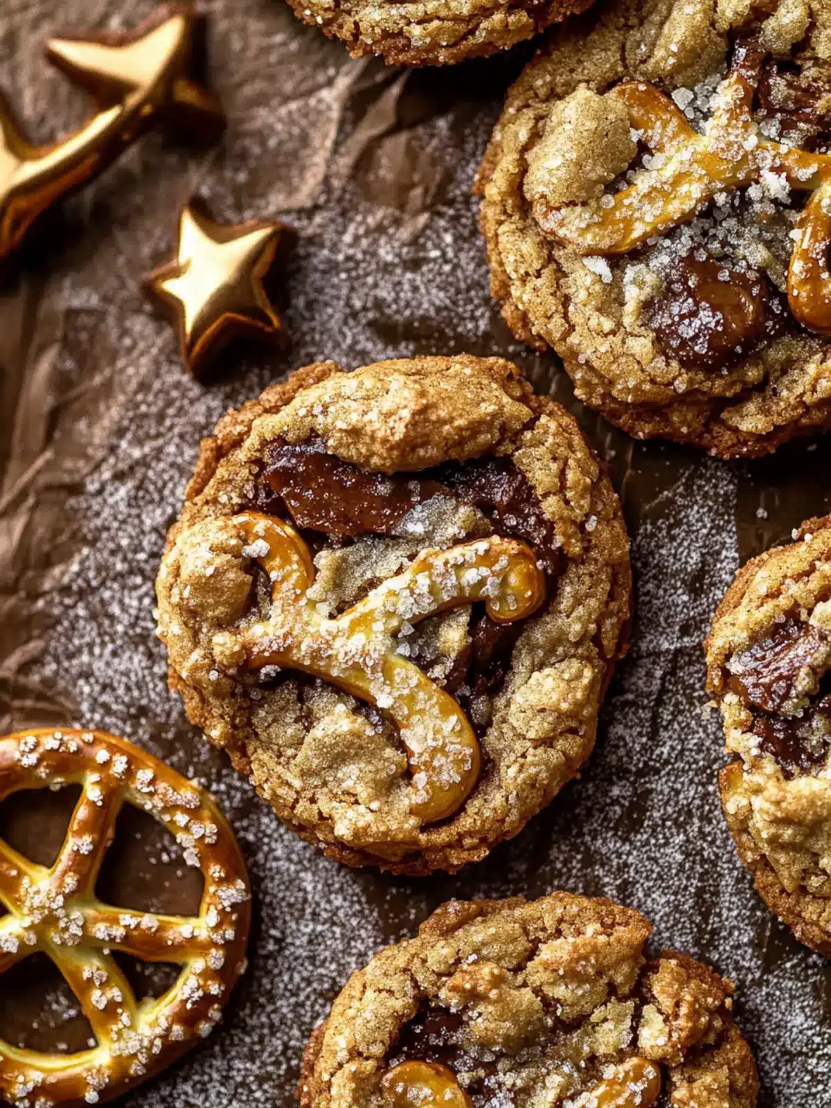 Salted Pretzel Praline Cookies