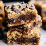 Chocolate Chip Cookie Butter Bars