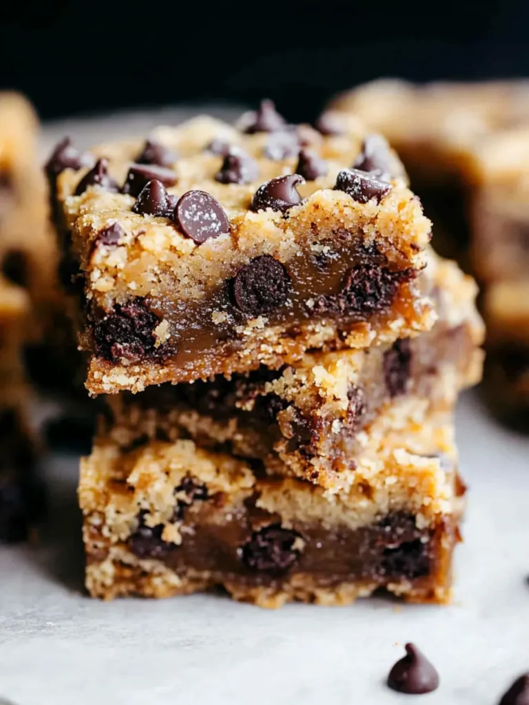 Chocolate Chip Cookie Butter Bars