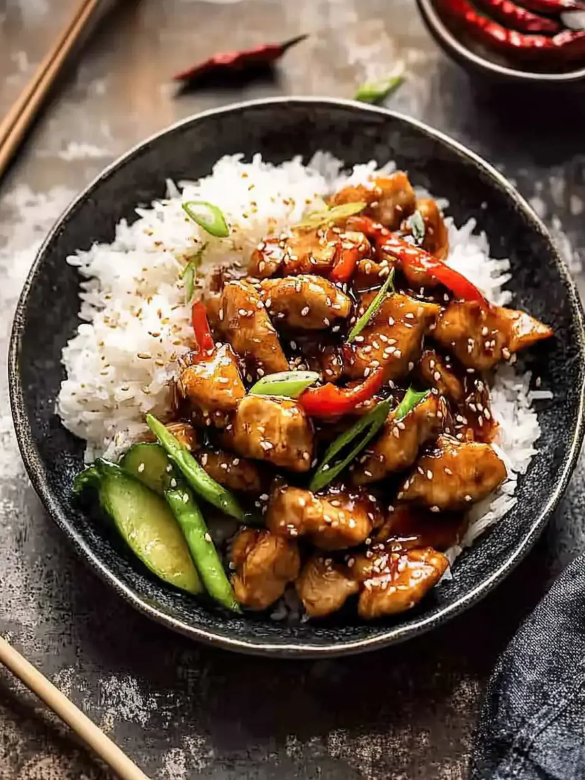 Weeknight Sesame Teriyaki Chicken with Ginger Rice
