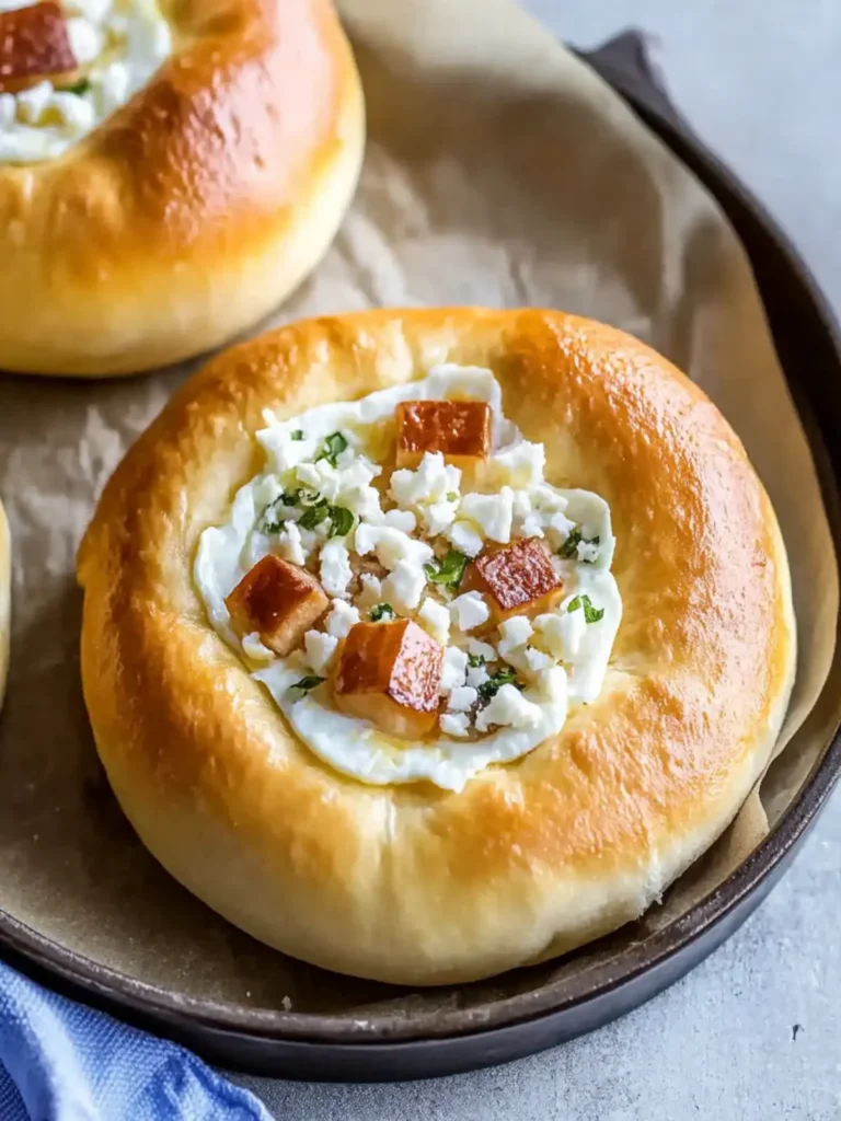 Savory Breakfast Brioche Buns with Custom Egg Toppings