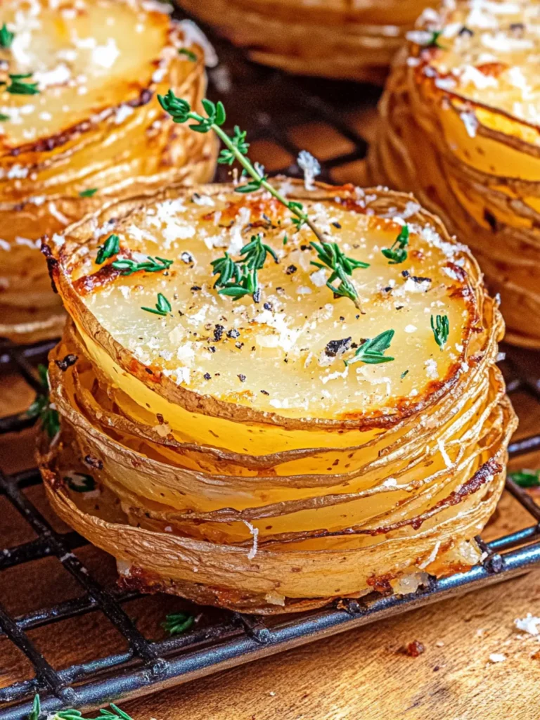 Parmesan Potato Stacks
