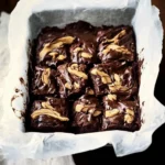 Chocolate and peanut butter brownie bites