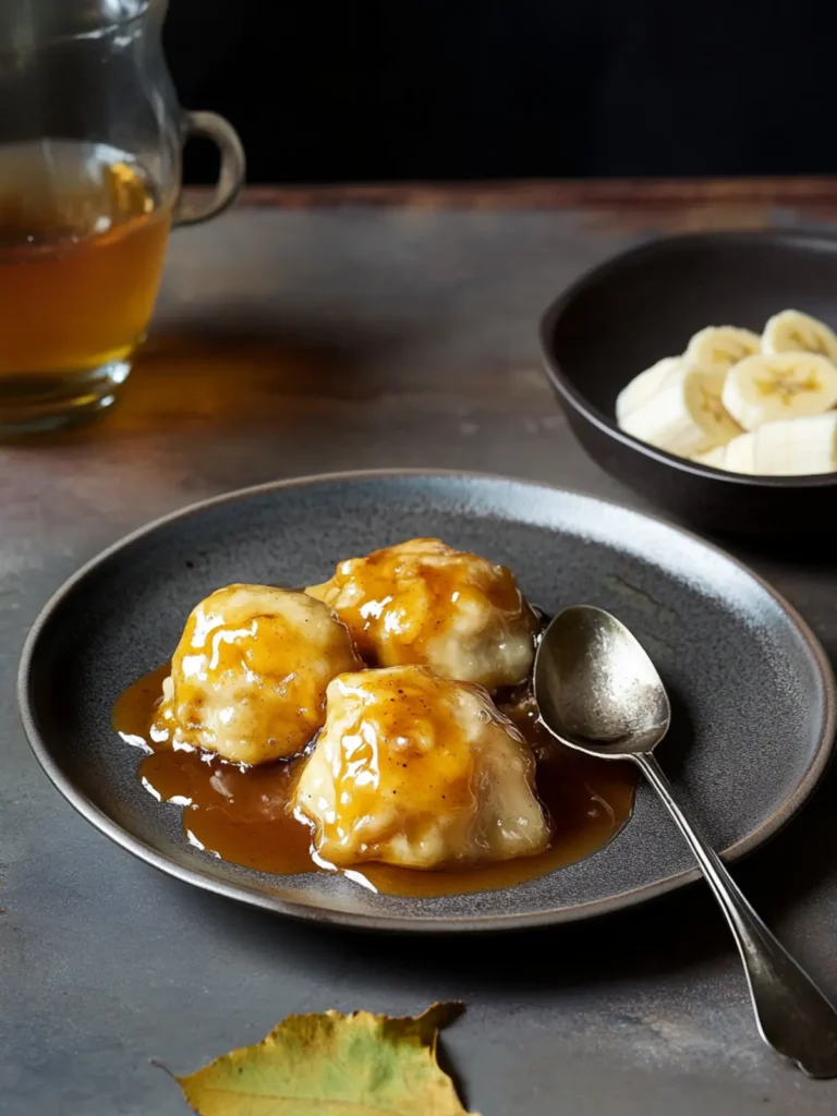 Golden Syrup and Banana Dumplings