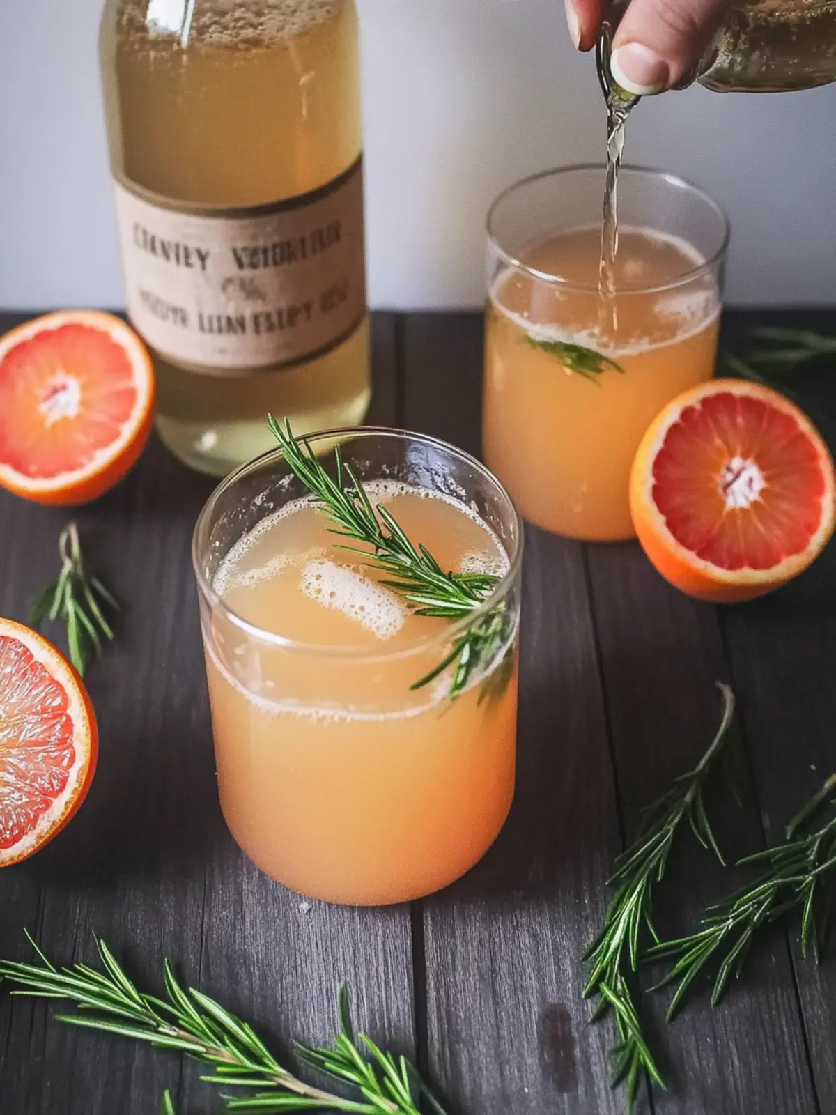 Grapefruit, Clementine & Rosemary Shrub