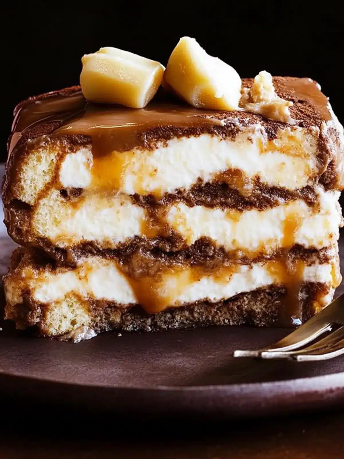 Salted caramel tiramisu