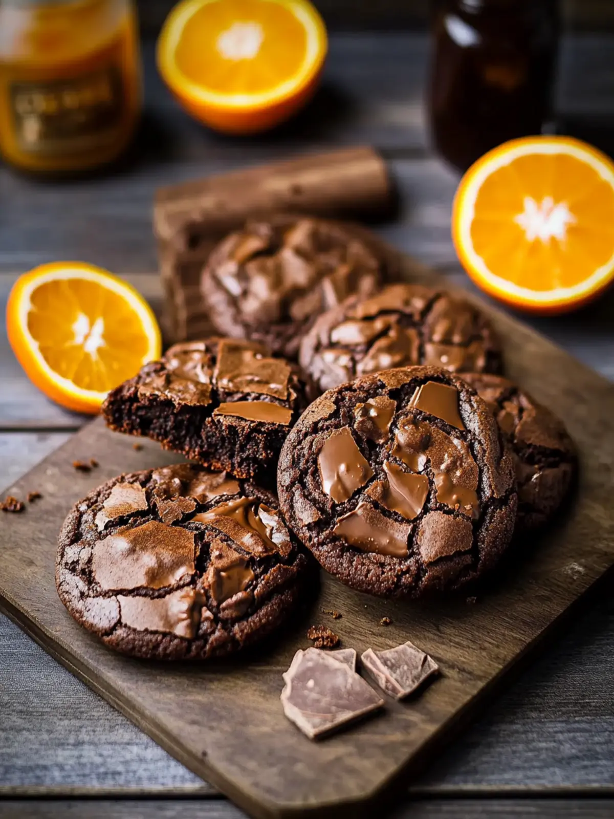 Chocolate Orange Brownie Cookies