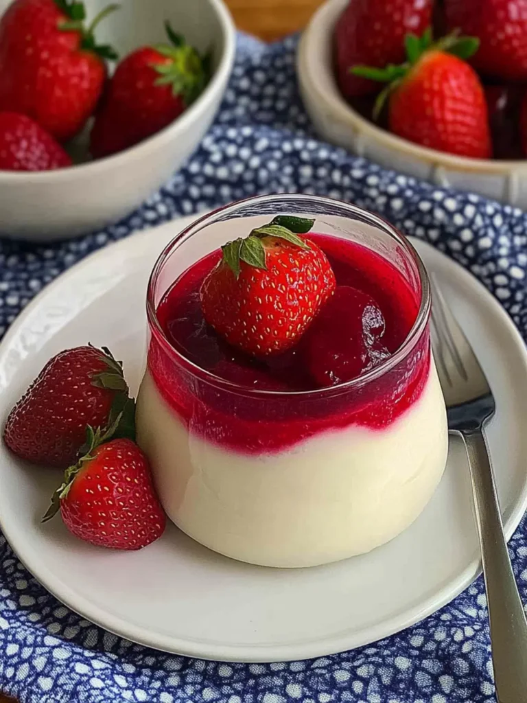 Strawberry Panna Cotta