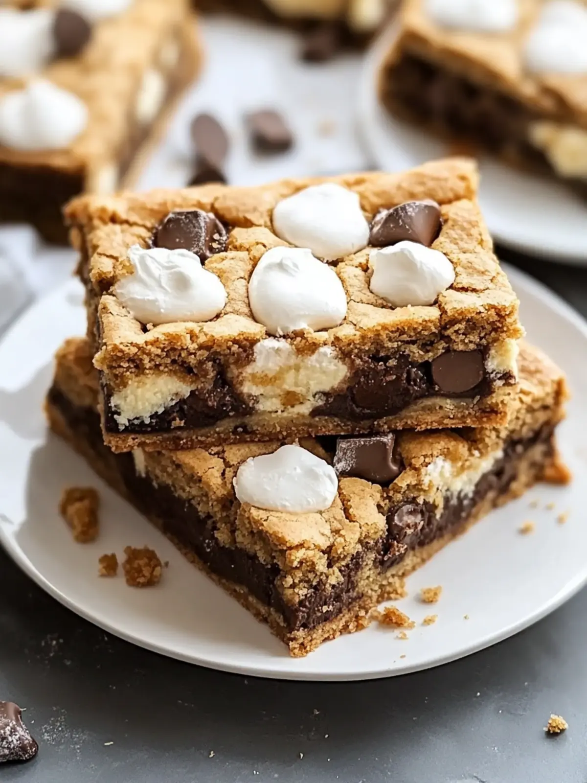 S’mores Cookie Bars