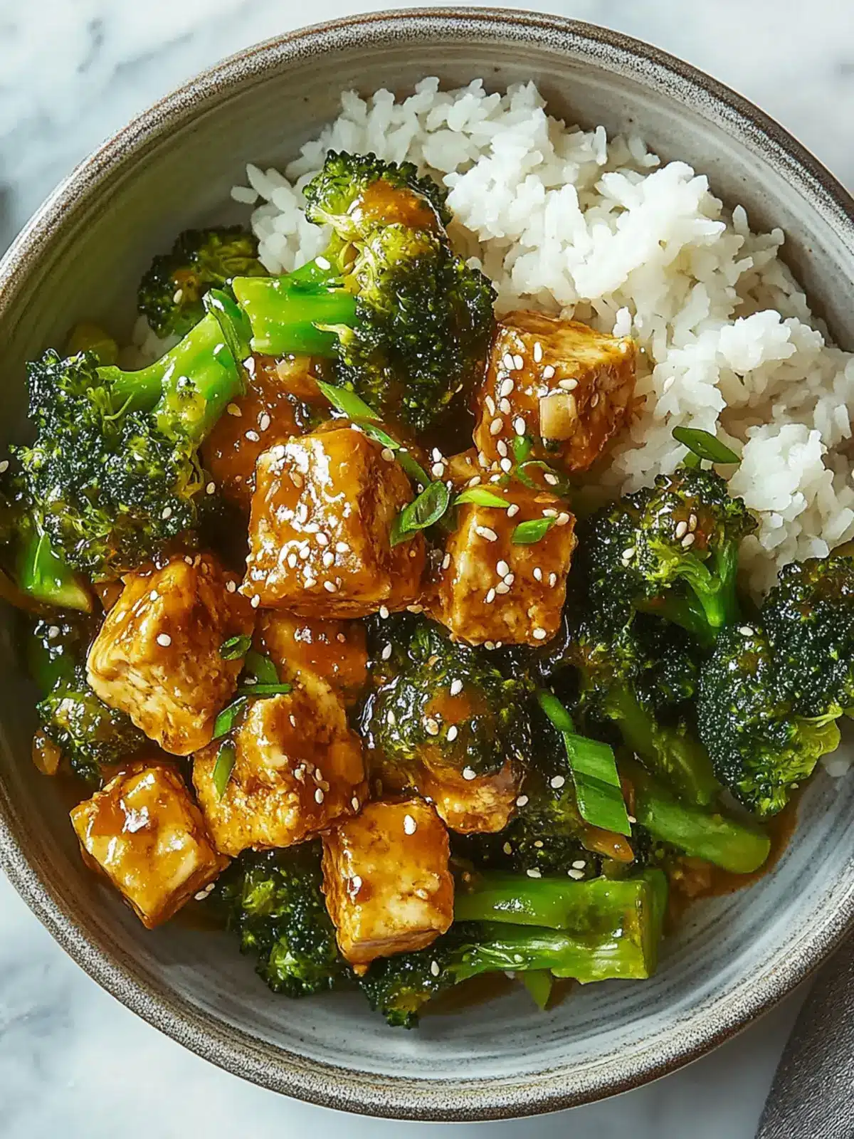 Sesame Tofu & Broccoli
