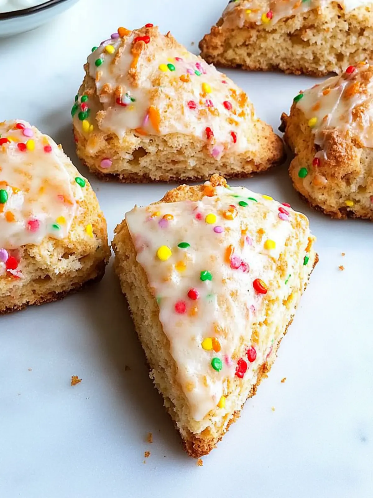 Birthday Cake Scones