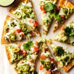 Taco Pizza with Cilantro Jalapeño Sauce