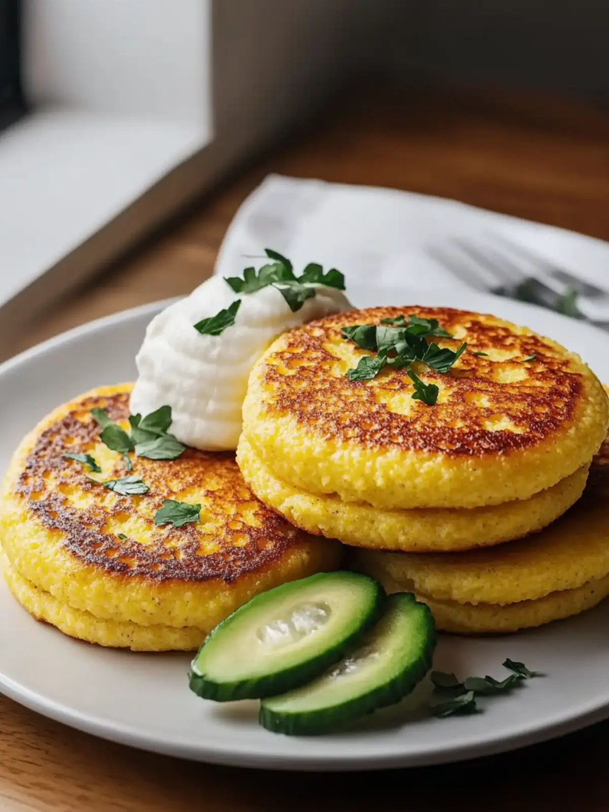 Breakfast Polenta Cakes