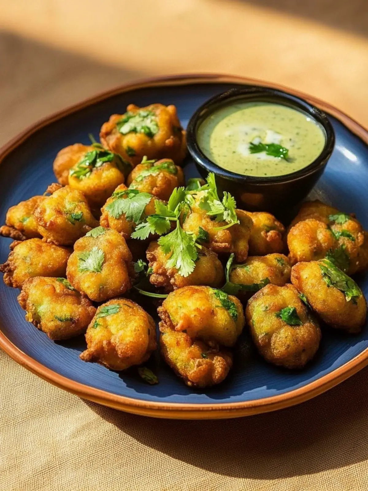 Zanzibari Pakoras w/ Coriander & Coconut Chutney
