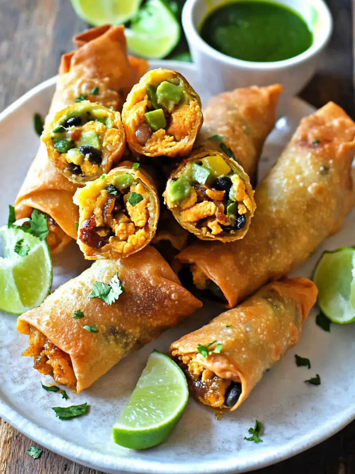 Vegan Tex Mex Fried Egg Rolls