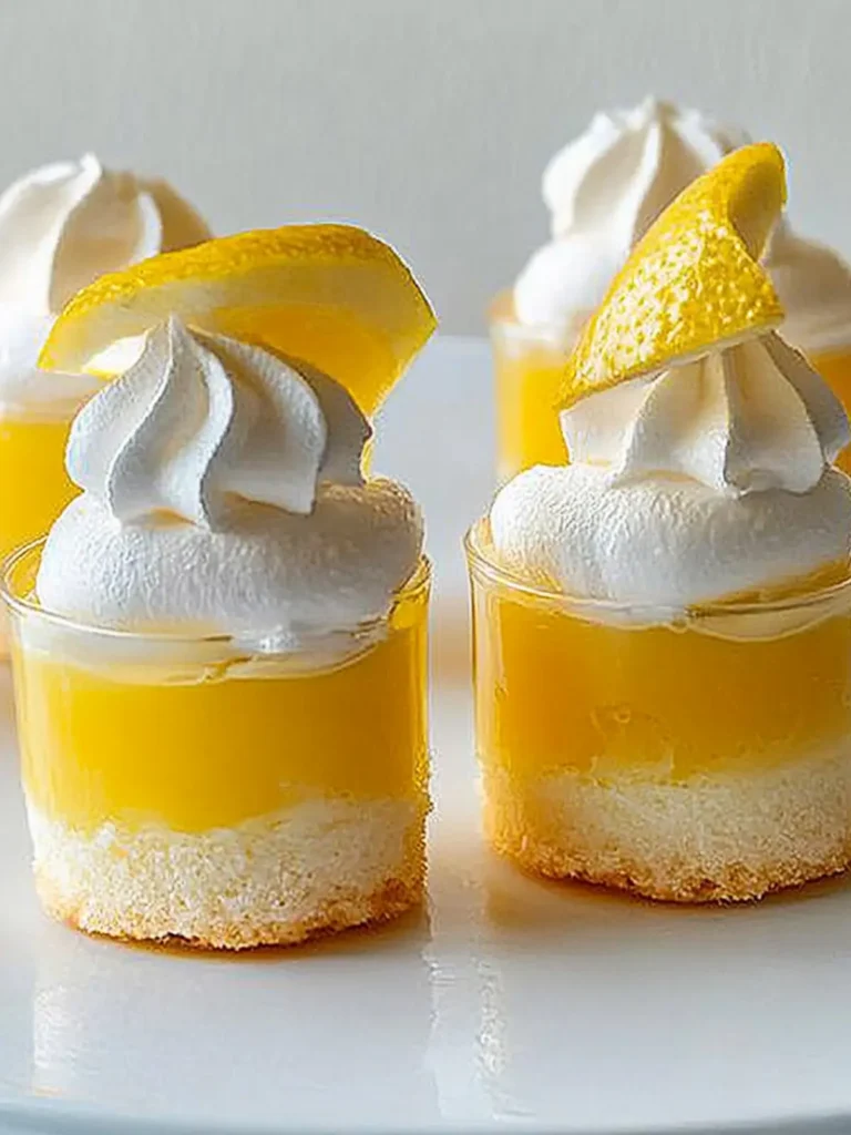 Mini limoncello trifle cakes