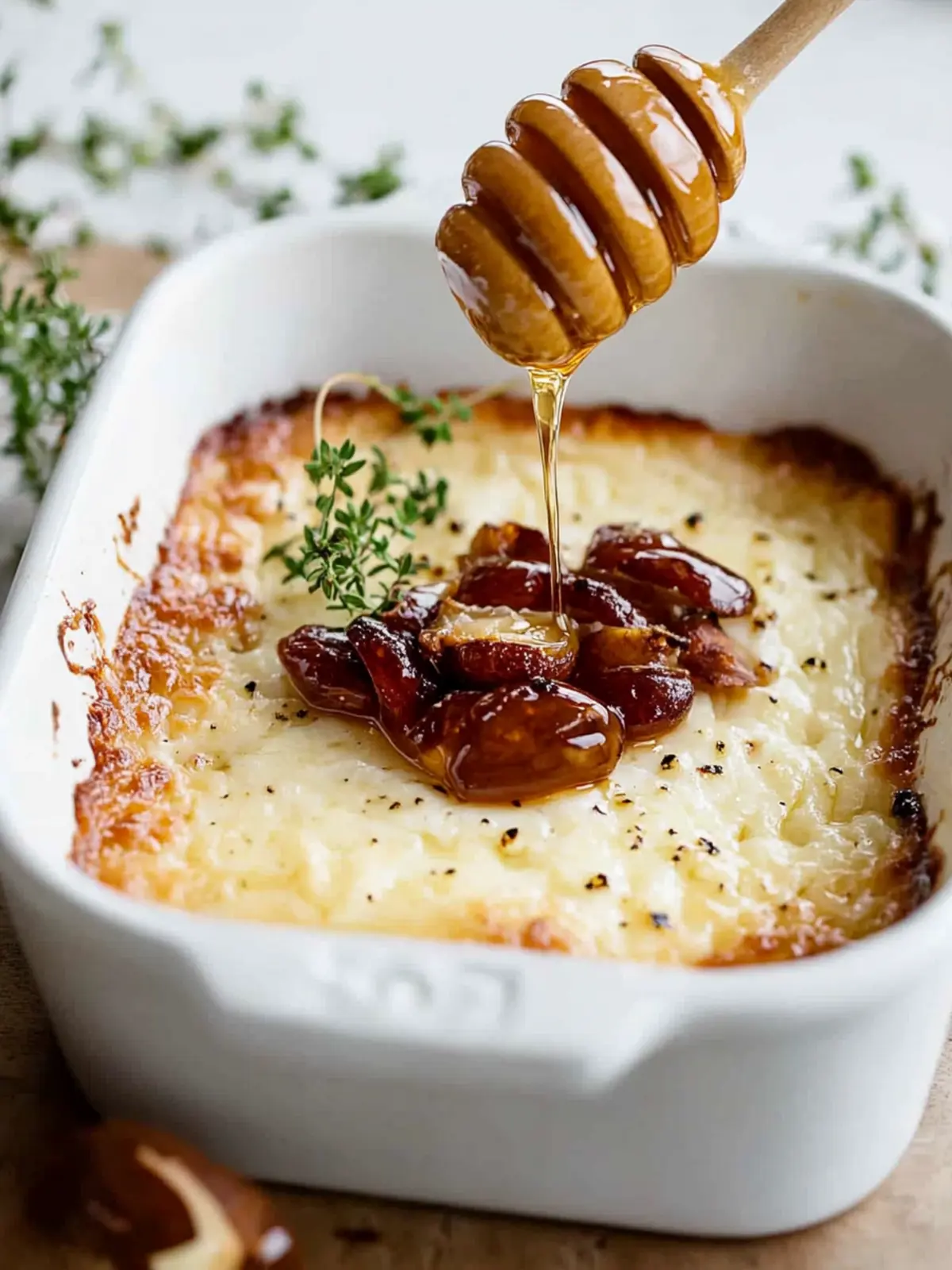 Baked Goat Cheese + Hot Honey