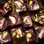 Sour cherry, pistachio quattro chocolate orange tiffin