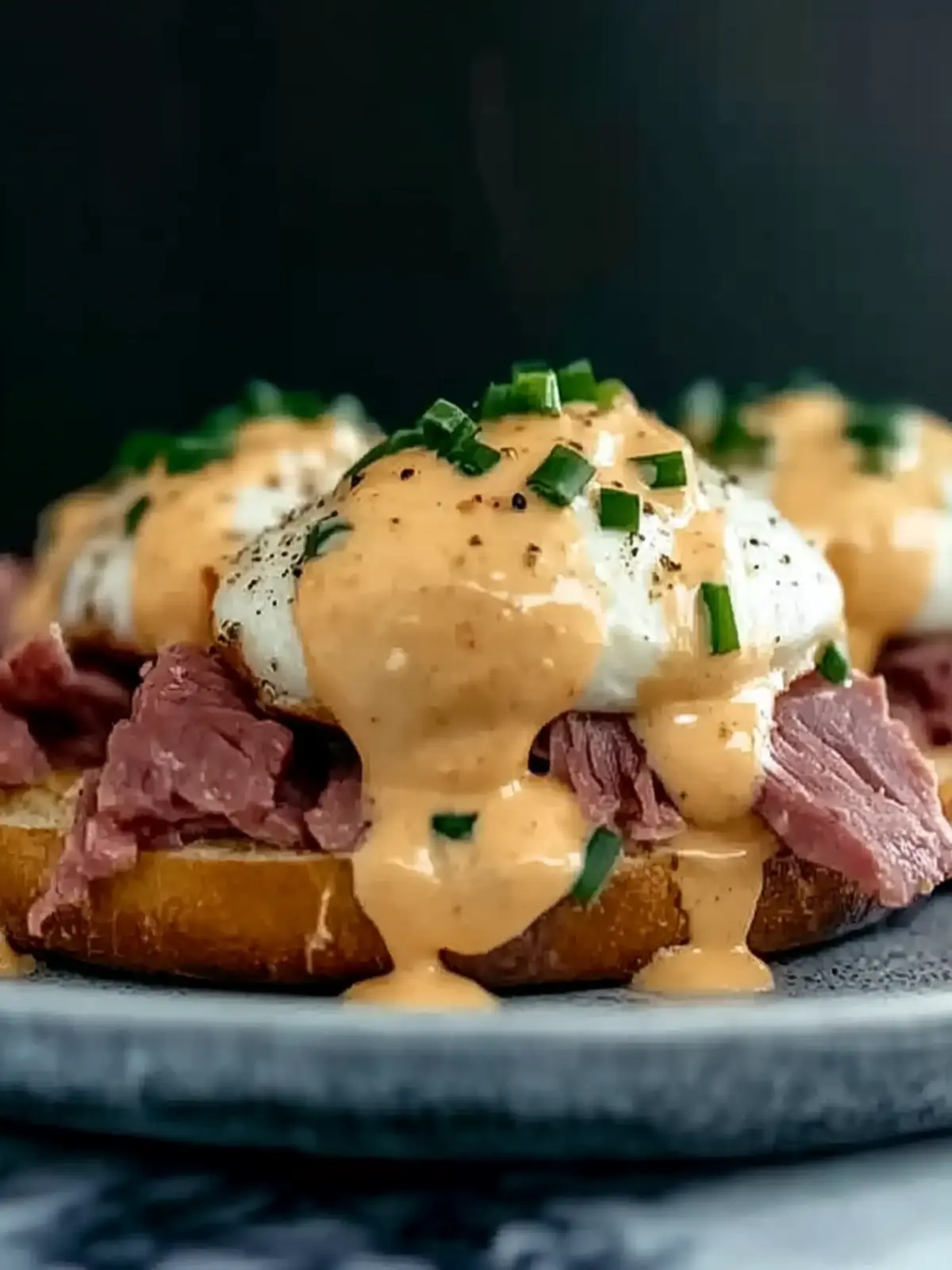 Irish Eggs Benedict with Corned Beef