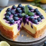 Ultimate Lemon Blueberry Cheesecake