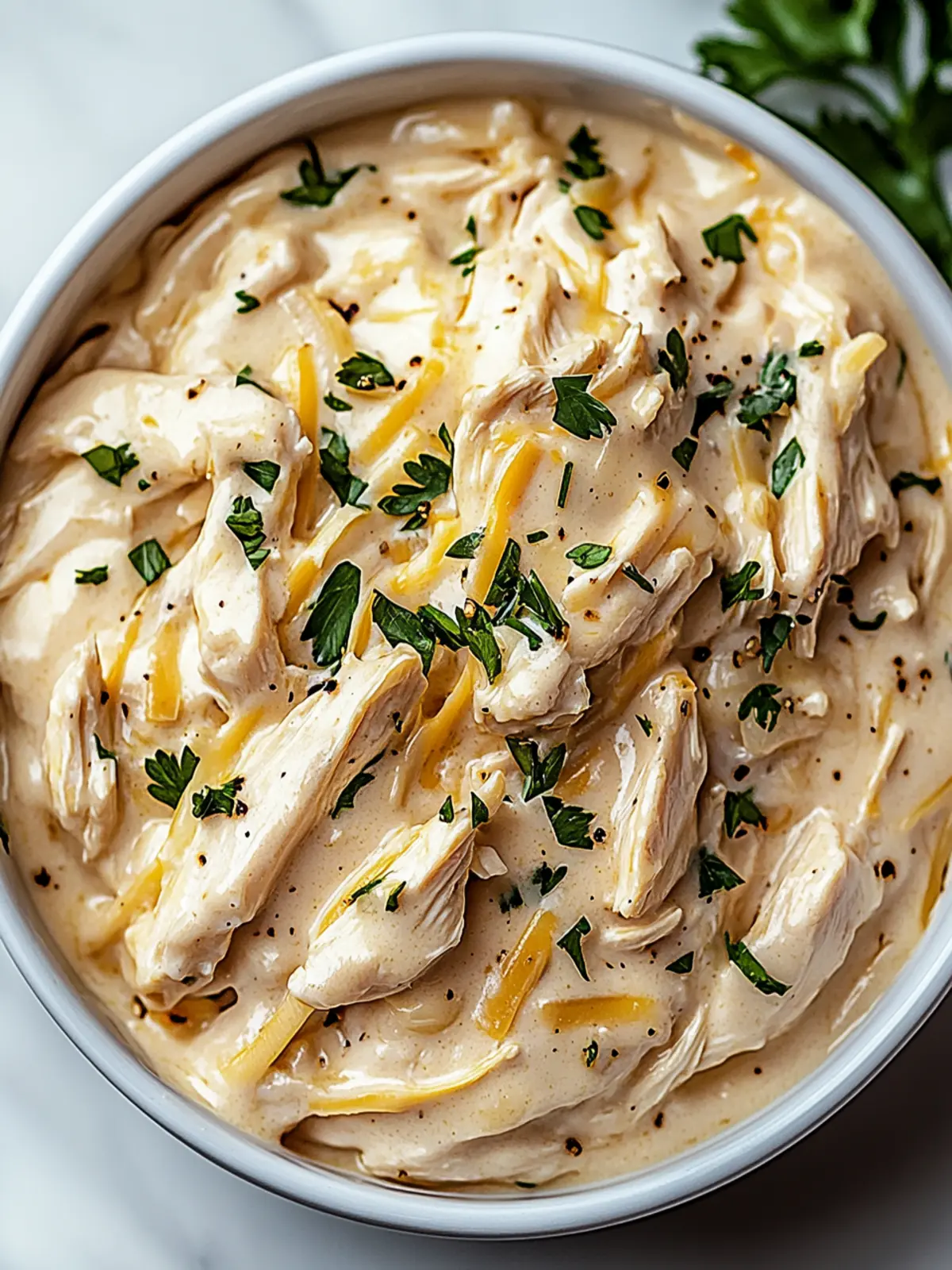 Keto Crockpot Chicken Alfredo
