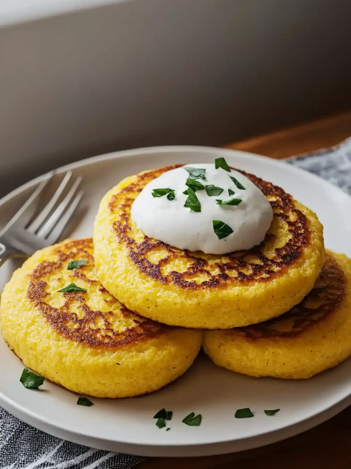 Breakfast Polenta Cakes
