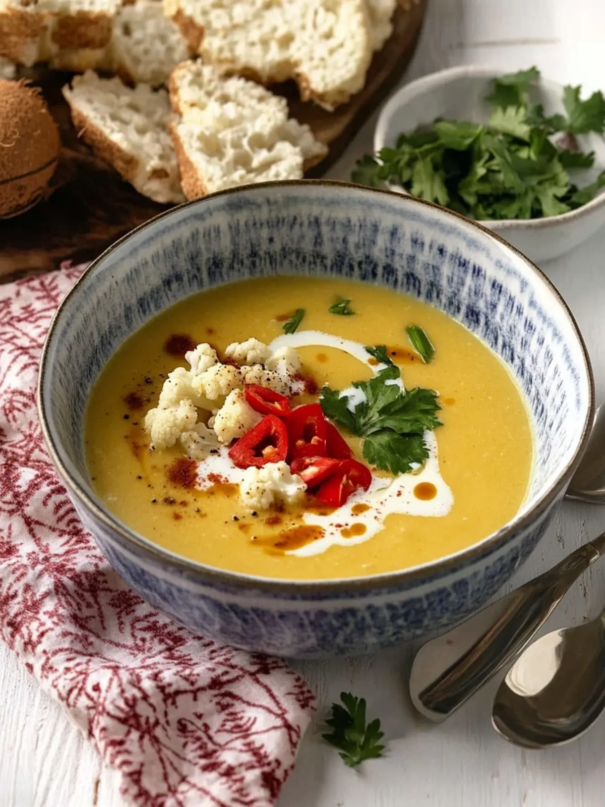 Coconut Cauliflower Soup