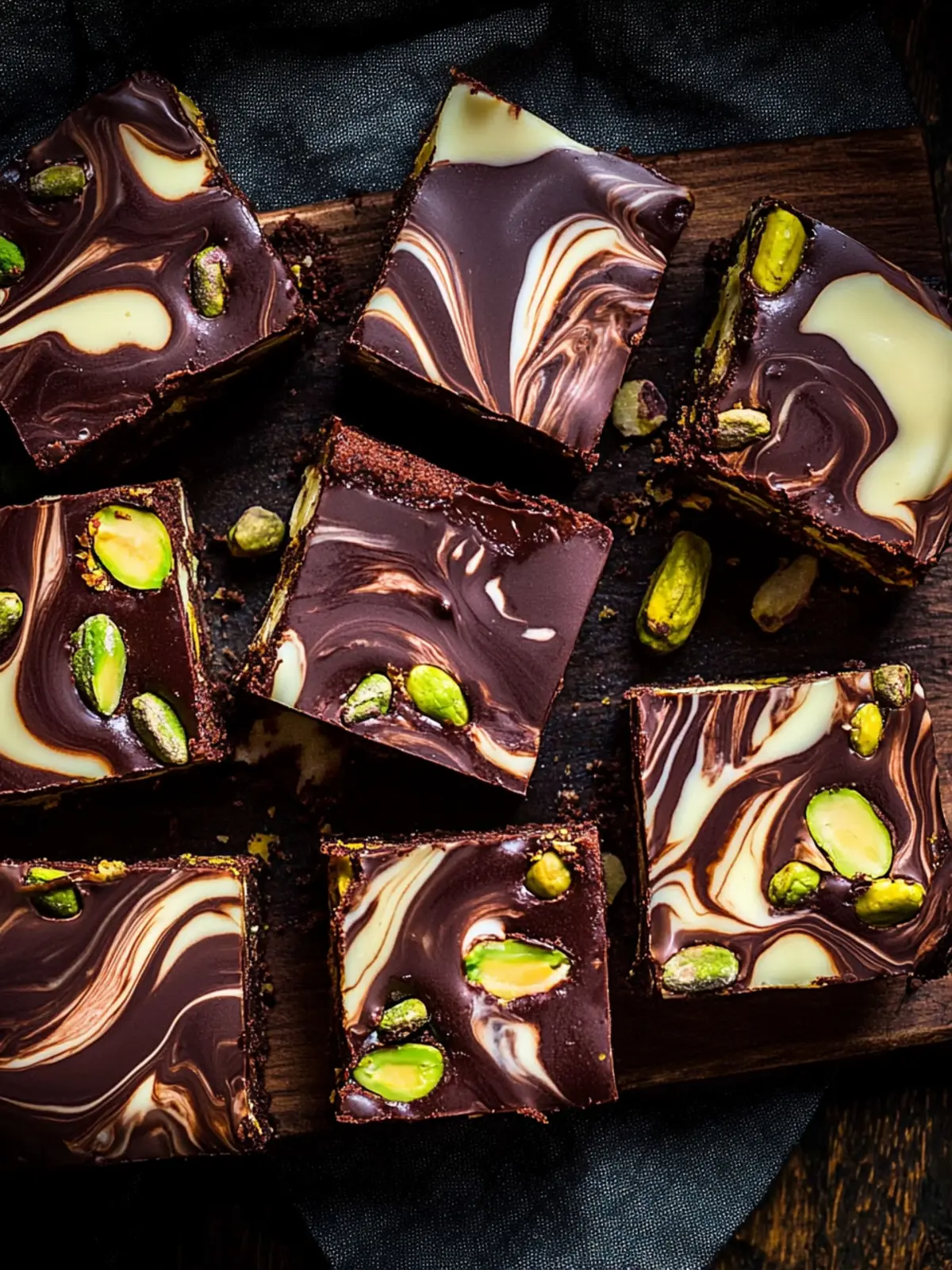 Sour cherry, pistachio quattro chocolate orange tiffin