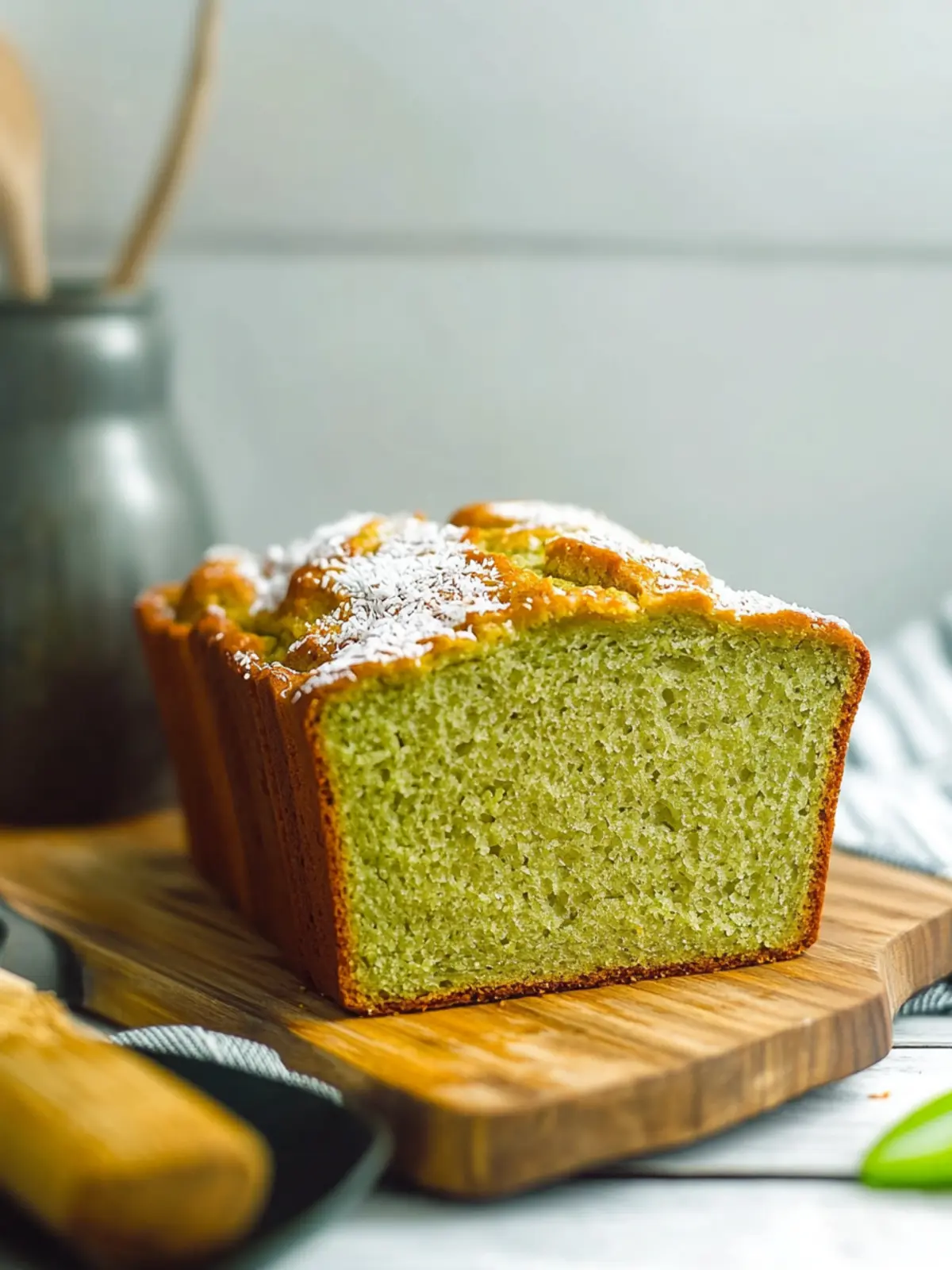 Pandan Coconut Bread