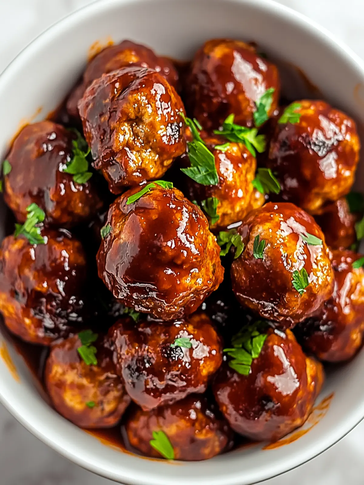 Keto BBQ Meatballs